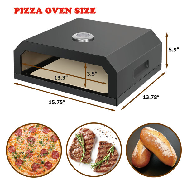 Geras Grill Top Pizza Oven With Pizza Stone And Pizza Peel, 52 OFF